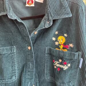 Courdoury Looney Tunes Tweety Button Up